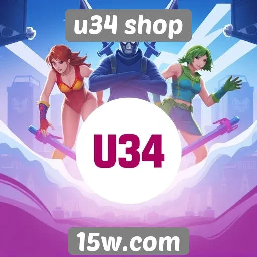 Variedade de jogos disponíveis na plataforma u34 shop